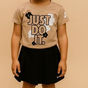 Nike Kids Tan 'Just Do It' T-Shirt